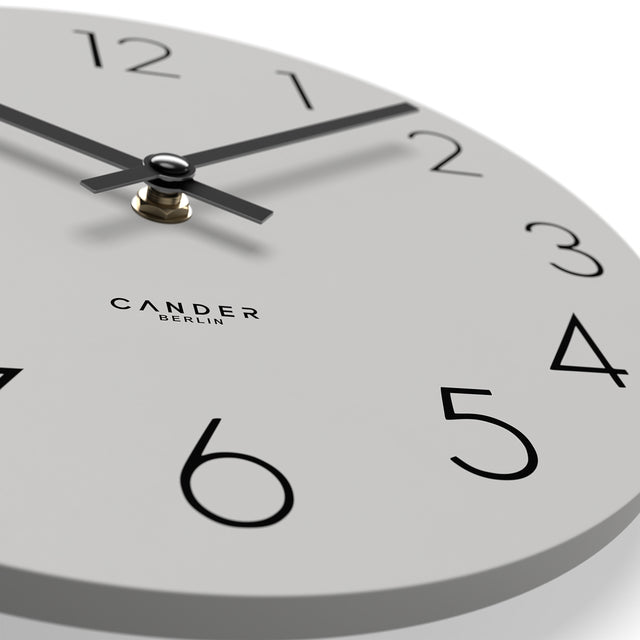 MNU 2525 R Silent MDF wall clock 25 cm