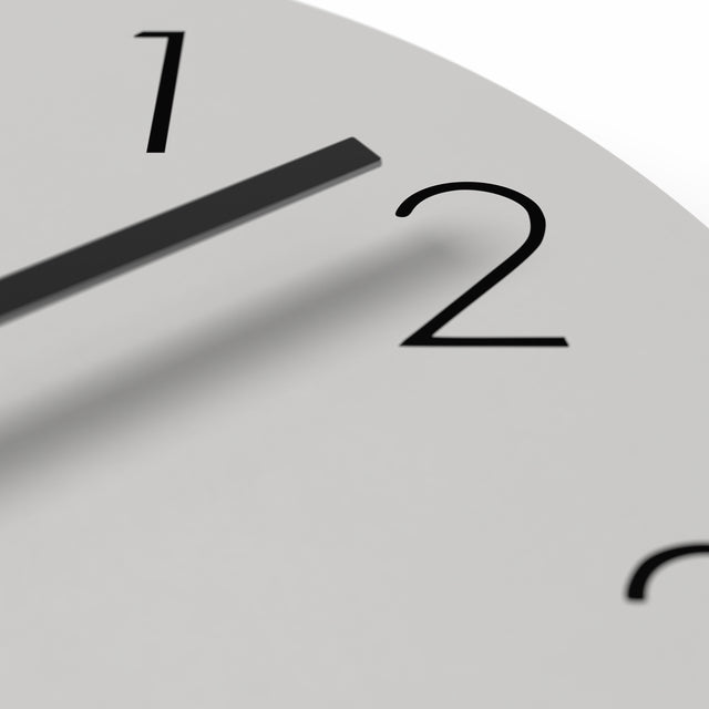 MNU 2525 R Silent MDF wall clock 25 cm