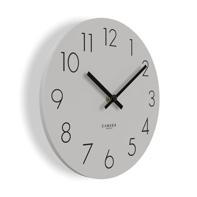 MNU 2525 R Silent MDF wall clock 25 cm