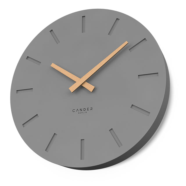 MNU 2530 G Silent MDF wall clock 30 cm