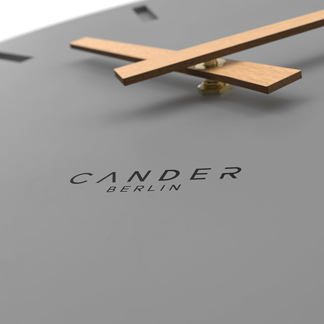 MNU 2530 G Silent MDF wall clock 30 cm