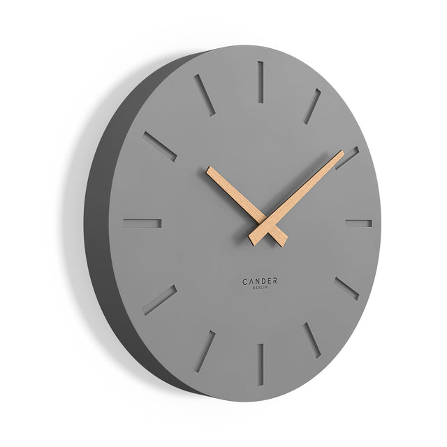 MNU 2530 G Silent MDF wall clock 30 cm