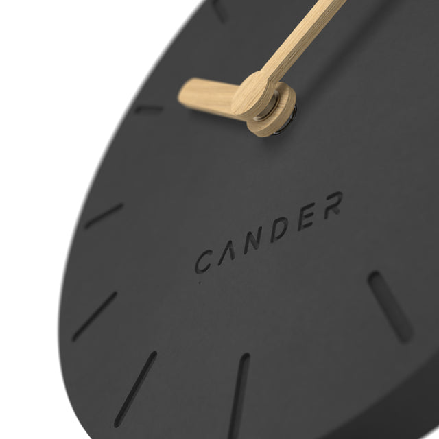 MNU 2612 S Silent MDF table clock 12 cm