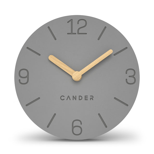 MNU 2612 S Silent MDF table clock 12 cm