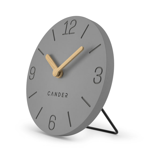 MNU 2612 S Silent MDF table clock 12 cm