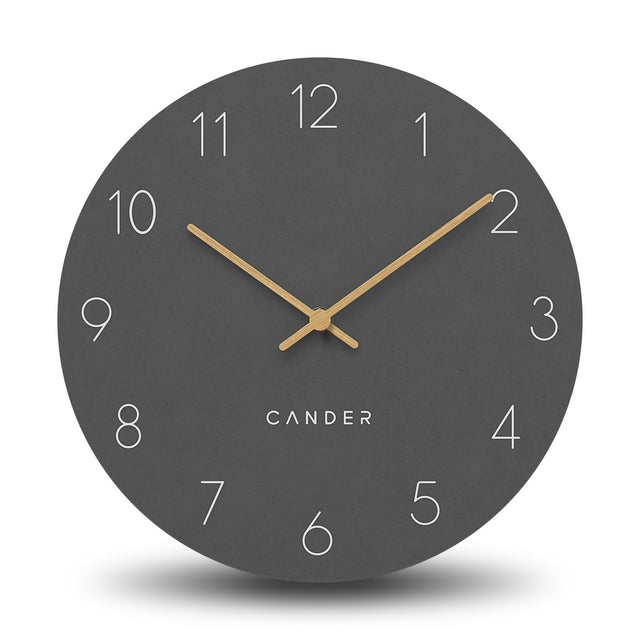 MNU 2630 A Lautlose MDF-Wanduhr 30,5 cm