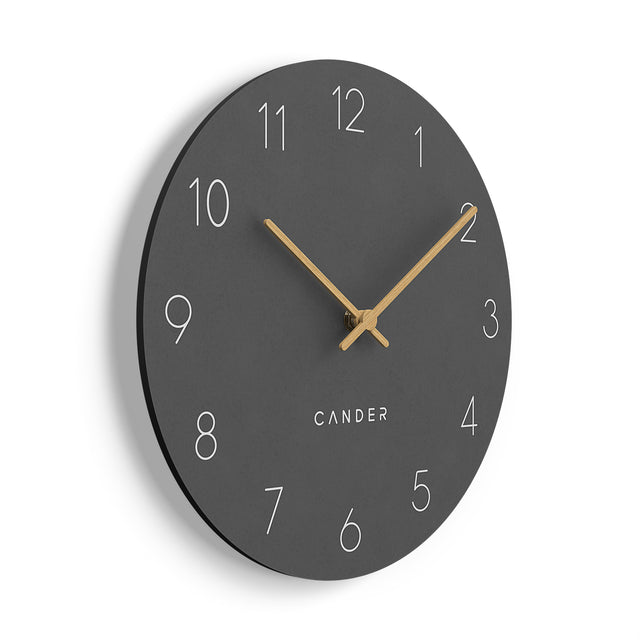 MNU 2630 H Silent MDF wall clock 30.5 cm