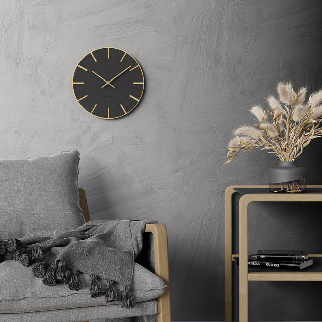 MNU 2630 M Lautlose MDF-Wanduhr 30 cm