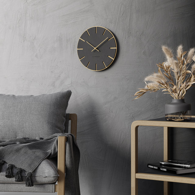 MNU 2630 M Lautlose MDF-Wanduhr 30 cm