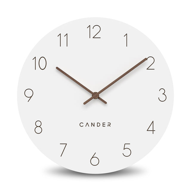 MNU 2630 W Silent MDF wall clock 30.5 cm