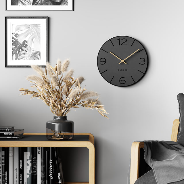 MNU 2630 M Silent MDF wall clock 30 cm