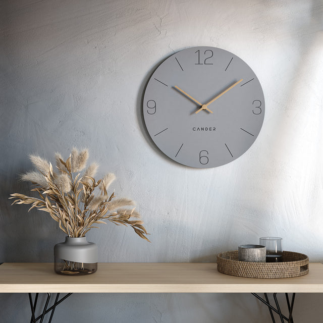 MNU 2630 H Silent MDF wall clock 30.5 cm