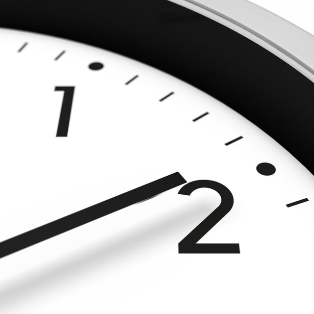 MNU 3030 W White silent radio controlled wall clock 30.5 cm