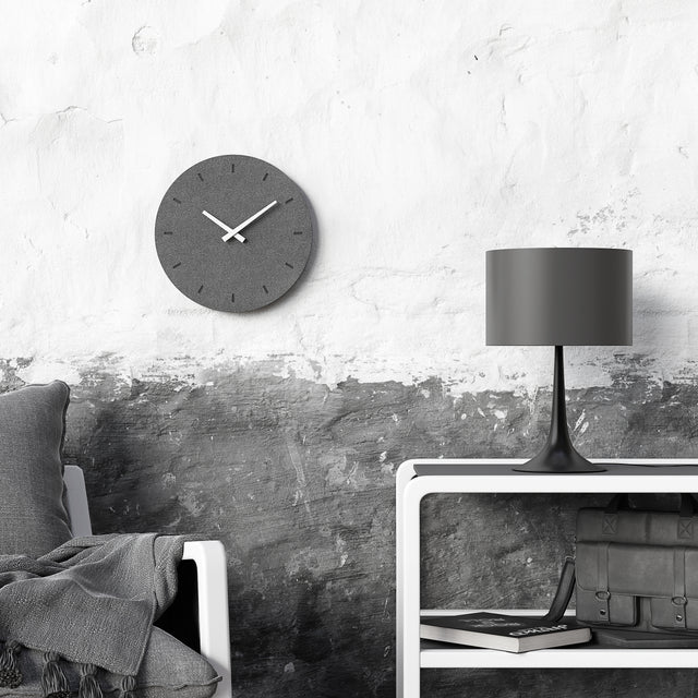 MNU 6130 D Silent concrete wall clock 30.5 cm