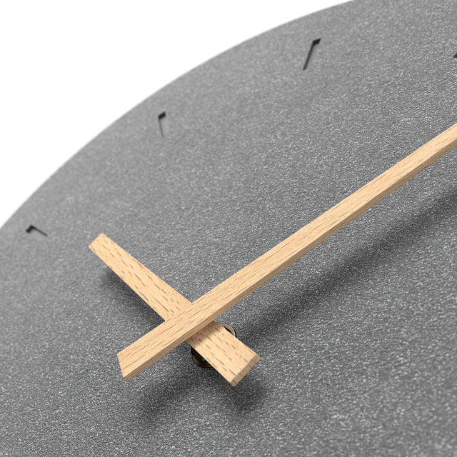 MNU 6131 S Lautlose Beton-Wanduhr 30,5 cm