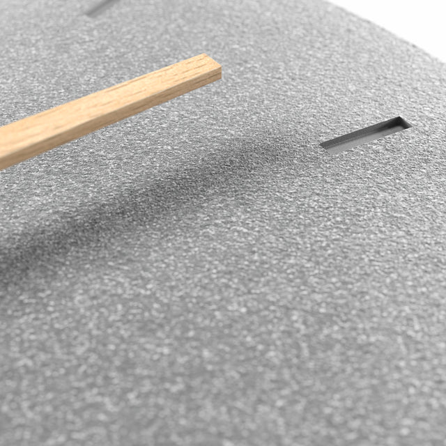 MNU 6131 S Lautlose Beton-Wanduhr 30,5 cm