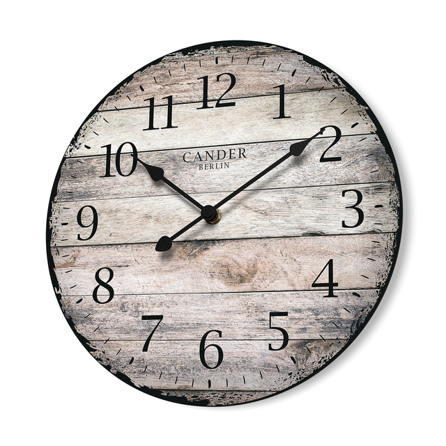MNU 7330 Silent MDF wall clock 30.5 cm