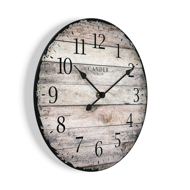 MNU 7330 Silent MDF wall clock 30.5 cm
