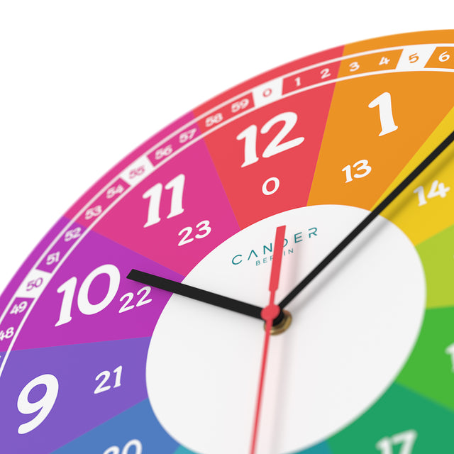 MNU 7930 R Silent children's wall clock 30.5 cm