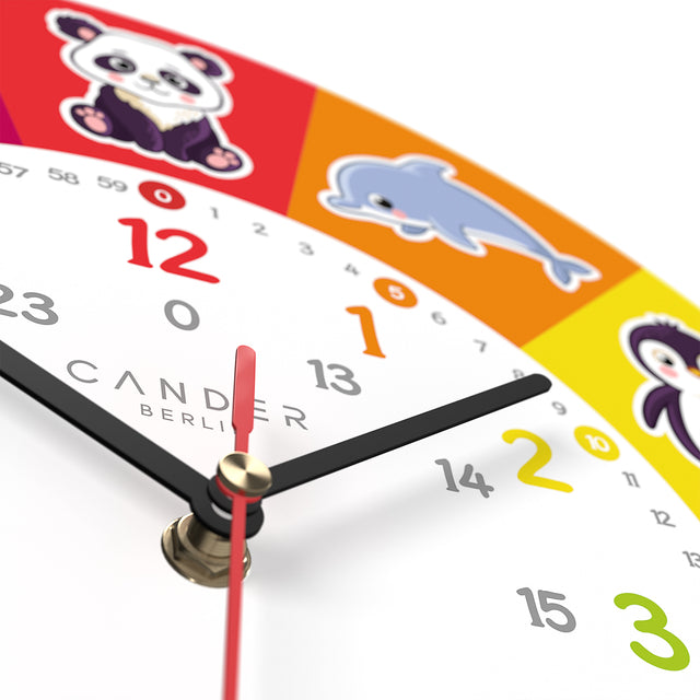 MNU 7930 T Silent children's wall clock 30.5 cm