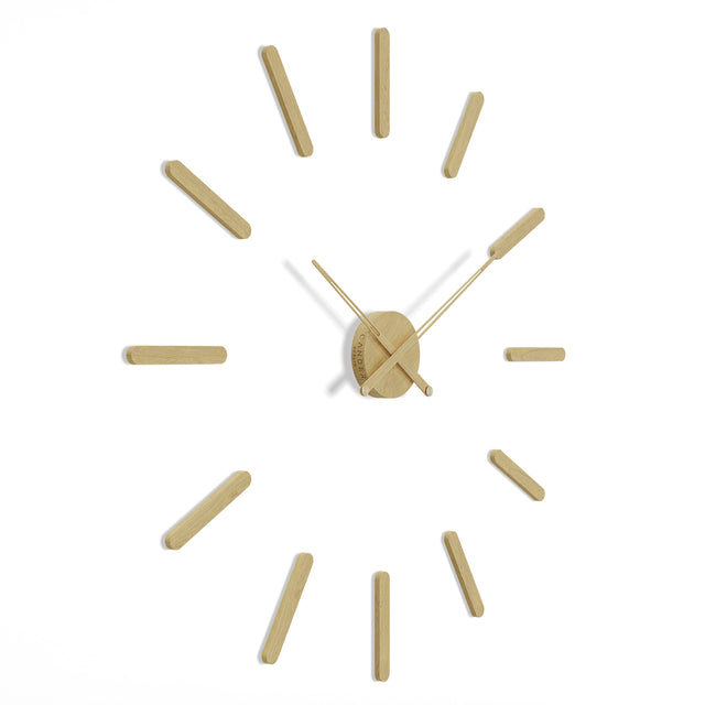 MNU 81080 E Silent XXL 3D wooden wall clock 100 cm