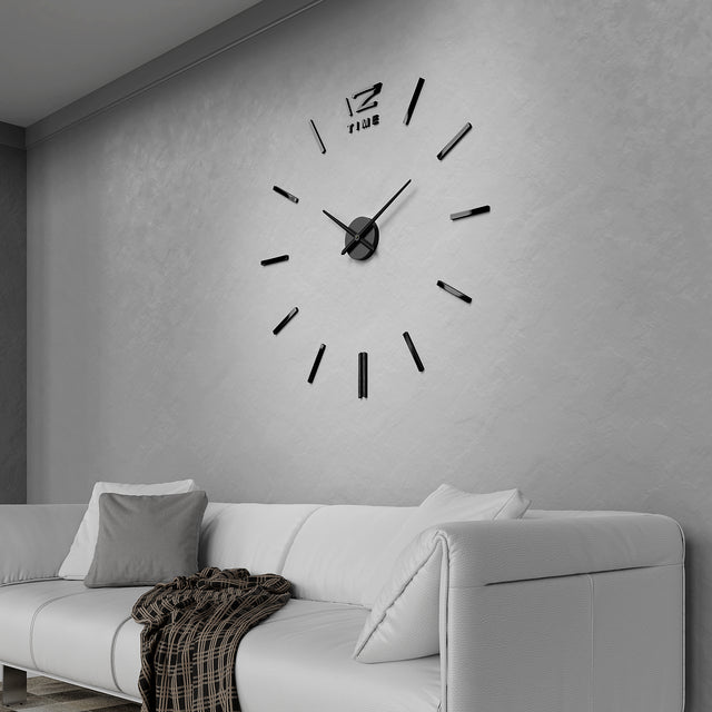 MNU 0280 S XXL Black 3D acrylic wall clock
