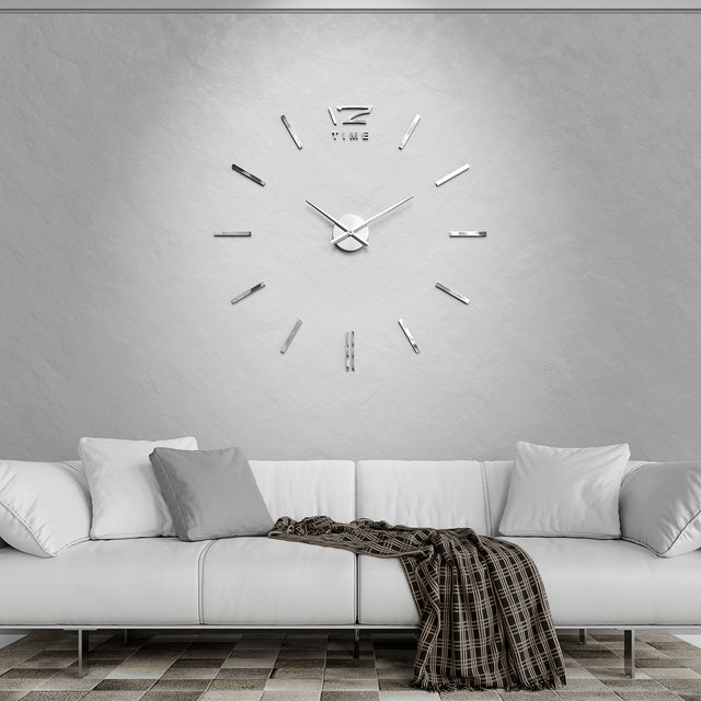 MNU 0280 W XXL Silver 3D acrylic wall clock