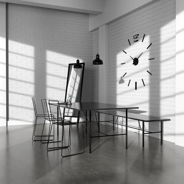 MNU 0280 S XXL Black 3D acrylic wall clock