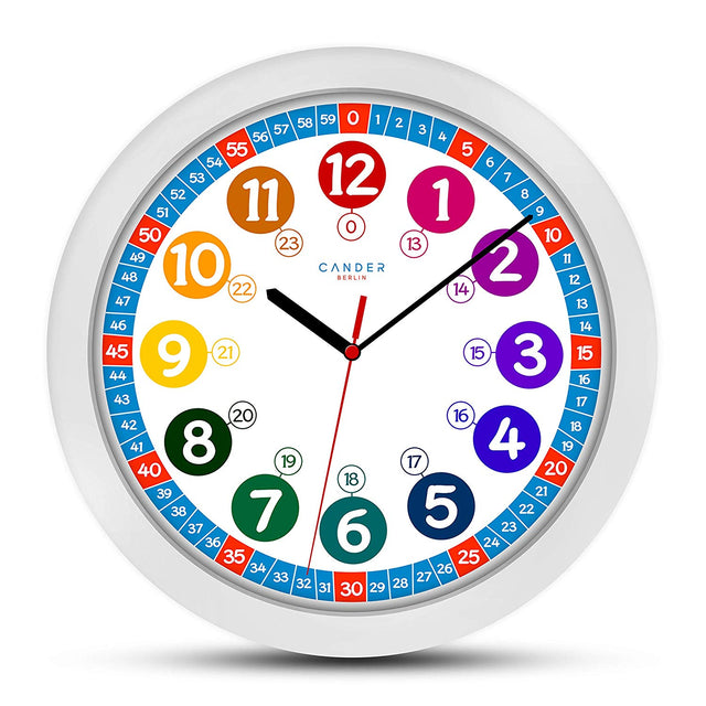 MNU 1030 S children's wall clock and MNU 1009 S alarm clock with light