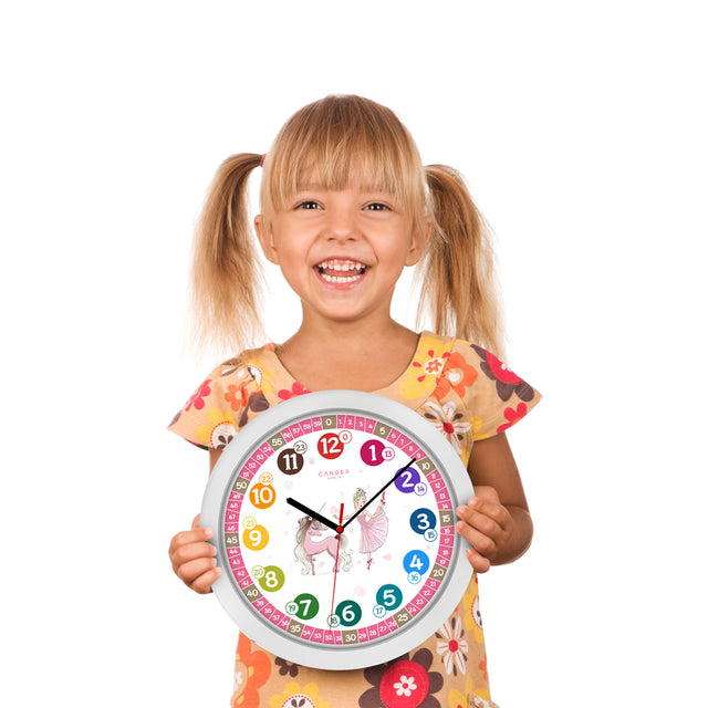 MNU 1730 children's wall clock and MNU 1709 alarm clock unicorn